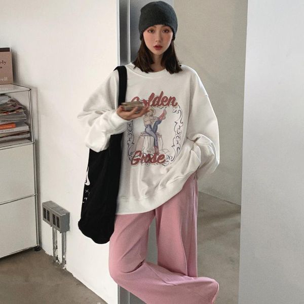 oversized baggy prints sweatshirts women vintage cartoon letters hoodies round neck long sleeve casual pullovers 2021spring fall women', Black
oversized baggy prints sweatshirts women vintage cartoon letters hoodies round neck long sleeve casual pullovers 2021spring fall women', Black