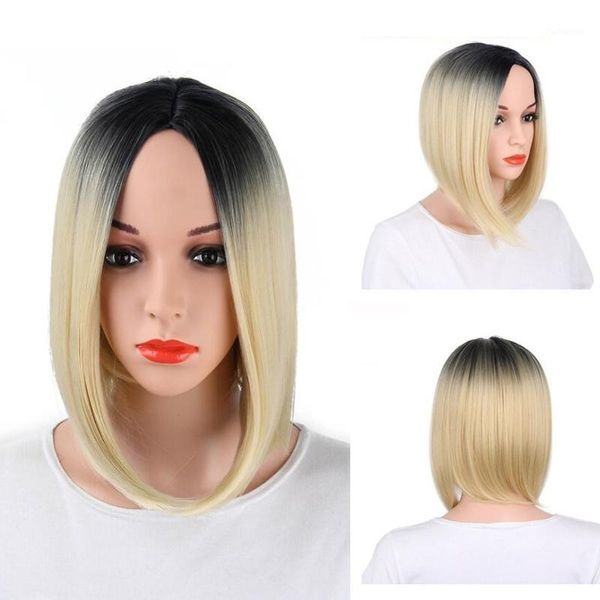 women bob wig pink s straight ombre green synthetic high temperature fiber middle part toupee hair for women1, Black
women bob wig pink s straight ombre green synthetic high temperature fiber middle part toupee hair for women1, Black