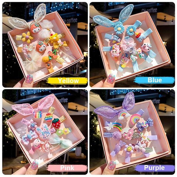 hair accessories 10pcs/box clip cute girl cartoon with gift box flower animal hairpin elastic headdress, Slivery;white
hair accessories 10pcs/box clip cute girl cartoon with gift box flower animal hairpin elastic headdress, Slivery;white
