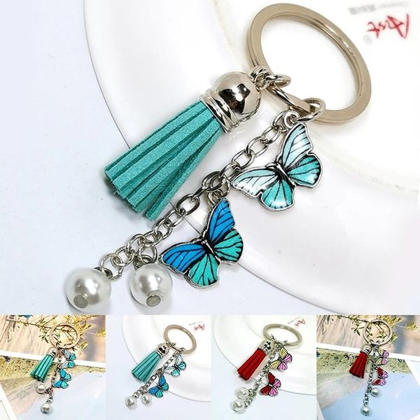 fashion butterfly long tassel keychain artificial leather tassel pendant key chain women handbag hanging ornament accessories, Silver
fashion butterfly long tassel keychain artificial leather tassel pendant key chain women handbag hanging ornament accessories, Silver