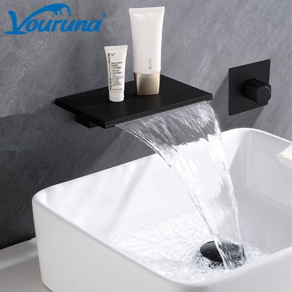 vouruna black wall mounted waterfall basin faucet bathroom sink mixer tap brushed golden vessel bath spout set faucets
vouruna black wall mounted waterfall basin faucet bathroom sink mixer tap brushed golden vessel bath spout set faucets