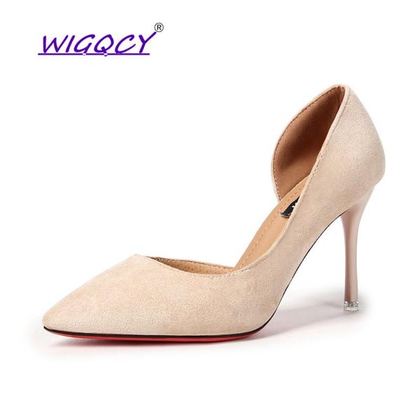 suede high heel pumps women shoes 2021 spring autumn woman pointed toe thin heels shallow slip-on office work dress, Black
suede high heel pumps women shoes 2021 spring autumn woman pointed toe thin heels shallow slip-on office work dress, Black