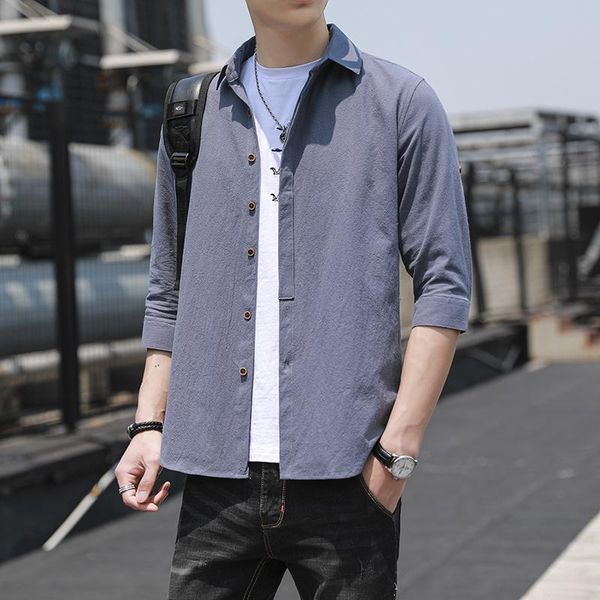 men's casual shirts short-sleeved shirt spring and summer young middle-aged business cotton pure color trendy fashion, White;black
men's casual shirts short-sleeved shirt spring and summer young middle-aged business cotton pure color trendy fashion, White;black