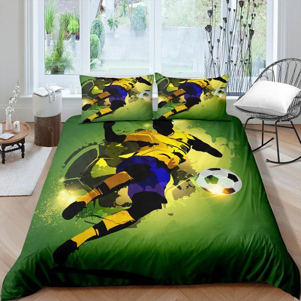 bedding sets oentyo football set green white duvet cover boys bed home textiles kids quilt soccer bedclothes 2/3pcs
bedding sets oentyo football set green white duvet cover boys bed home textiles kids quilt soccer bedclothes 2/3pcs