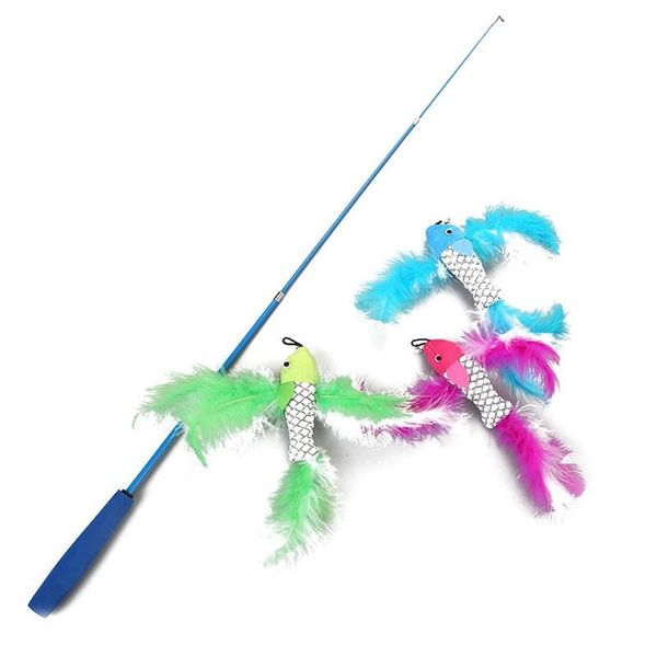 cat toys faux feather teaser wand kitten teasing toy interactive with replacements plush pet
cat toys faux feather teaser wand kitten teasing toy interactive with replacements plush pet