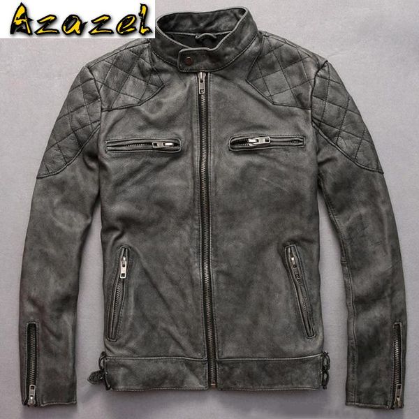 men's leather & faux vintage mens genuine jackets automotive real coats male bomber flight jacket cow streetwear a567, Black
men's leather & faux vintage mens genuine jackets automotive real coats male bomber flight jacket cow streetwear a567, Black