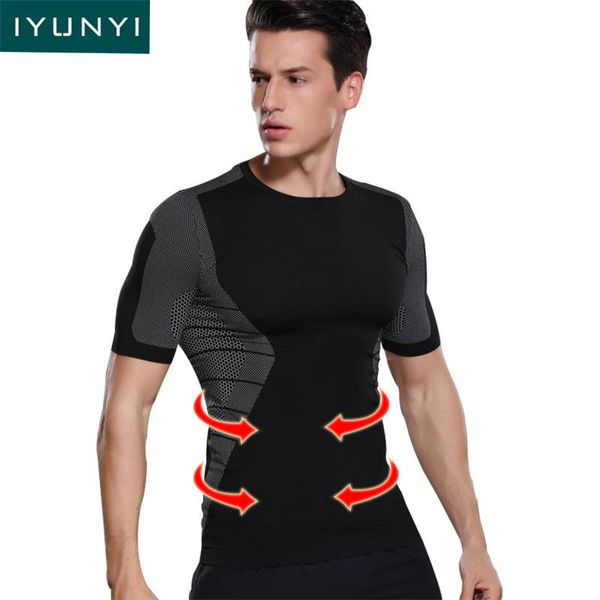 men's body shapers iyunyi men t-shirt lose weight slimming shapewear posture corrector t shirt tight fitness chest corset, Black;brown
men's body shapers iyunyi men t-shirt lose weight slimming shapewear posture corrector t shirt tight fitness chest corset, Black;brown