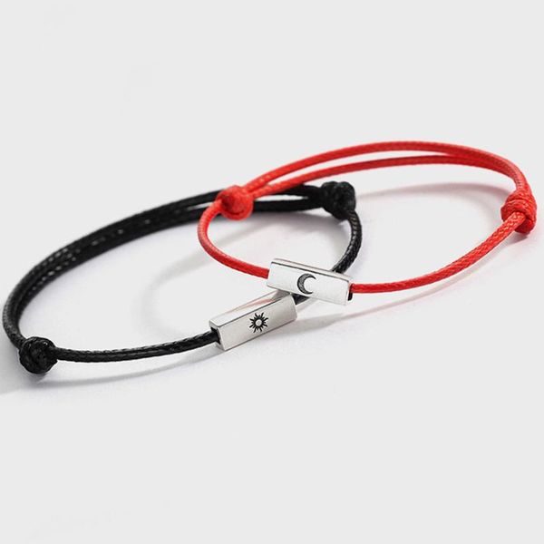 charm bracelets valentine's day gifts sun moon bracelet adjust size magnet for couples red rope jewelry2pcs/set, Golden;silver
charm bracelets valentine's day gifts sun moon bracelet adjust size magnet for couples red rope jewelry2pcs/set, Golden;silver
