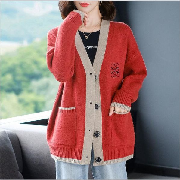 v neck cardigan sweater ladies single-breasted sweet jersey mujer long sleeve female sweaters soft loose knitted outwear, White;black
v neck cardigan sweater ladies single-breasted sweet jersey mujer long sleeve female sweaters soft loose knitted outwear, White;black