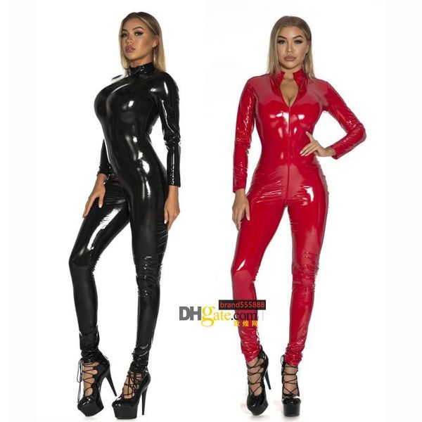 pu latex catsuit women black red wetlook faux leather jumpsuits shinning costume zipper open crotch canvas, Black;white
pu latex catsuit women black red wetlook faux leather jumpsuits shinning costume zipper open crotch canvas, Black;white