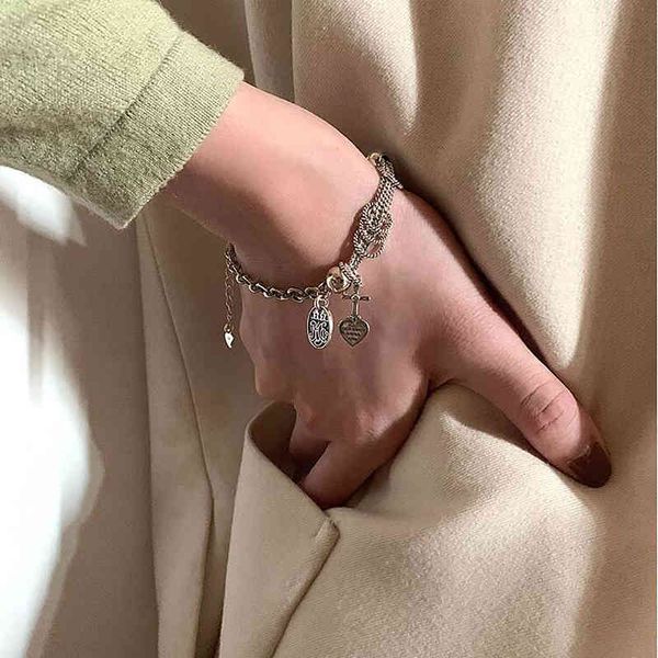 factory outlet party favor chrome/hearts bracelet cross love pendant female versatile personality hip hop thai silver twist woven chain
factory outlet party favor chrome/hearts bracelet cross love pendant female versatile personality hip hop thai silver twist woven chain