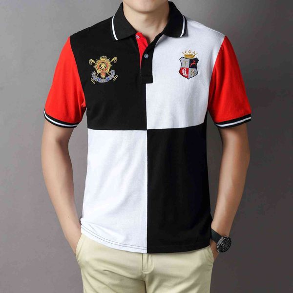 2022 summer sports leisure pure cotton oversized short sve polo shirt color contrast men's new style, White;black
2022 summer sports leisure pure cotton oversized short sve polo shirt color contrast men's new style, White;black