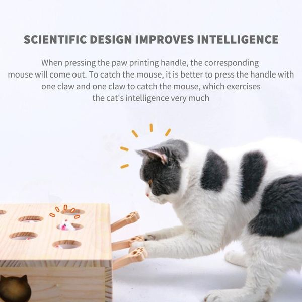 cat toys funny wooden toy box interactive cats kitten hunt with hole design puzzle cartoon mouse
cat toys funny wooden toy box interactive cats kitten hunt with hole design puzzle cartoon mouse
