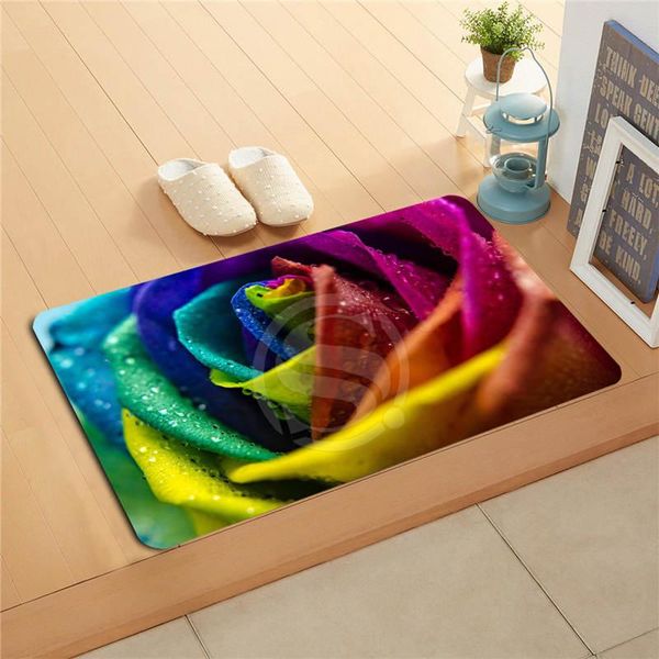 carpets w530l6 custom rainbow rose flower watercolor painting doormat home decor door mat floor bath mats foot pad #f6
carpets w530l6 custom rainbow rose flower watercolor painting doormat home decor door mat floor bath mats foot pad #f6