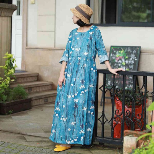 johnature autumn winter fashion retro floral print o-neck pockets dresses loose comfortable cotton linen women dress 210521, Black;gray
johnature autumn winter fashion retro floral print o-neck pockets dresses loose comfortable cotton linen women dress 210521, Black;gray