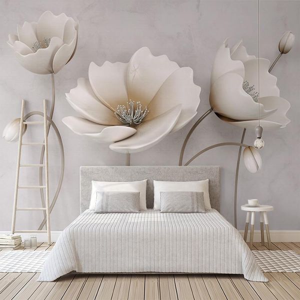 wallpapers custom po wallpaper 3d simple elegant flower mural wall paper for walls 3 d living room tv background decor cloth
wallpapers custom po wallpaper 3d simple elegant flower mural wall paper for walls 3 d living room tv background decor cloth
