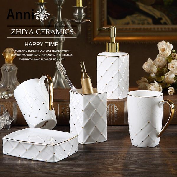 bath accessory set creativity wave point bone china bathroom accessories european simplicity household five piece toiletries organizer
bath accessory set creativity wave point bone china bathroom accessories european simplicity household five piece toiletries organizer