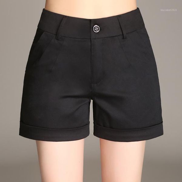 women's shorts 2021 ladies summer black white khaki women slim fit plus size high waist short pants stretch 4xl, White;black
women's shorts 2021 ladies summer black white khaki women slim fit plus size high waist short pants stretch 4xl, White;black