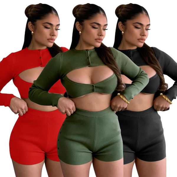 women's tracksuits 45q21s987 autumn winter women casual fashion knitted thread hollow shorts slim fit two piece set, Gray
women's tracksuits 45q21s987 autumn winter women casual fashion knitted thread hollow shorts slim fit two piece set, Gray