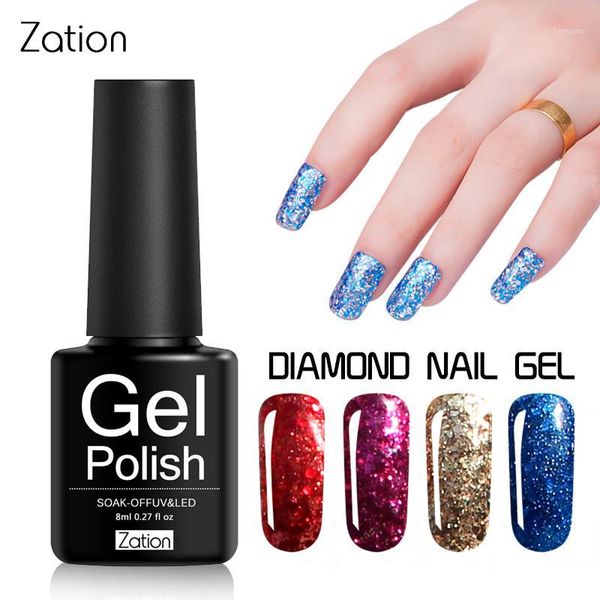zation nail art manicure gel varnish semi permanent diamond glitter uv shiny sequins soak off polish vernis1, Red;pink 
zation nail art manicure gel varnish semi permanent diamond glitter uv shiny sequins soak off polish vernis1, Red;pink