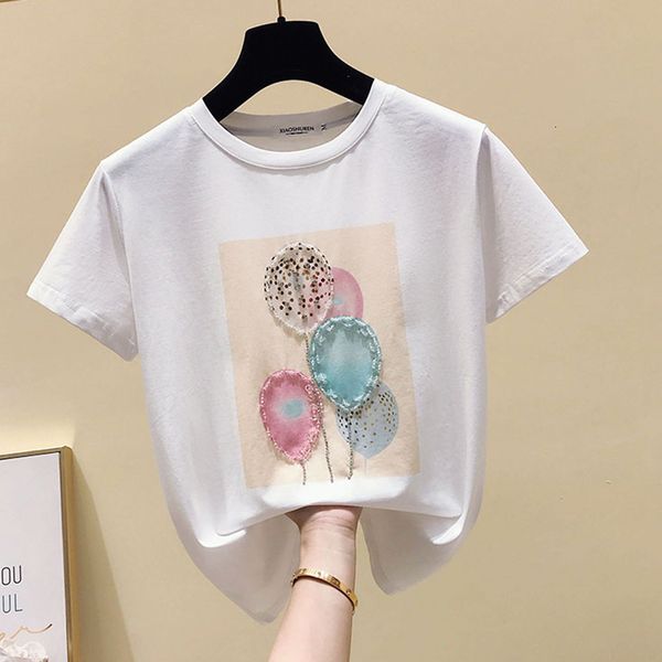 women's t-shirt shintime-female white t-shirt, cotton, diamond print, women's summer clothes 54a1
women's t-shirt shintime-female white t-shirt, cotton, diamond print, women's summer clothes 54a1