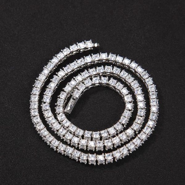chains ear 6mm iced out bling square cubic zirconia paved link tennis chain choker necklace hiphop brass luxury jewelry, Silver
chains ear 6mm iced out bling square cubic zirconia paved link tennis chain choker necklace hiphop brass luxury jewelry, Silver
