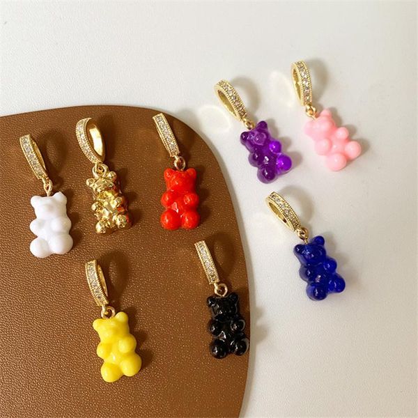charms 1pcs resin colorful bear cz copper pendant for women diy necklace jewelry making accessories, Bronze;silver
charms 1pcs resin colorful bear cz copper pendant for women diy necklace jewelry making accessories, Bronze;silver