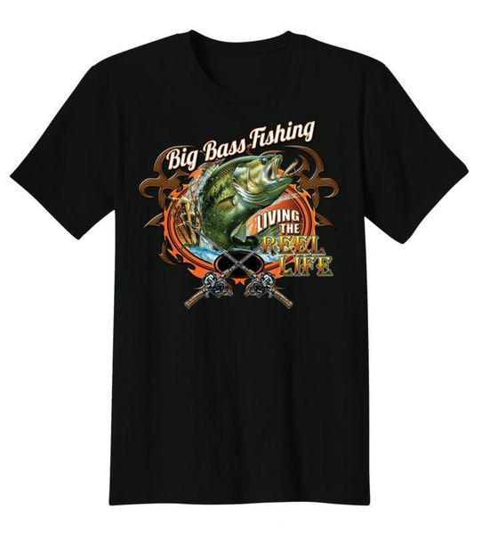 men's t-shirts living the reel life. fashion big bass fishing angler gift t-shirt summer cotton short sleeve o-neck mens t shirt s-3xl, White;black
men's t-shirts living the reel life. fashion big bass fishing angler gift t-shirt summer cotton short sleeve o-neck mens t shirt s-3xl, White;black