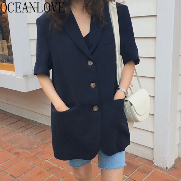 solid summer women short sleeve single breasted ol blazer feminino chic chaqueta mujer elegant 16497 210415, White;black
solid summer women short sleeve single breasted ol blazer feminino chic chaqueta mujer elegant 16497 210415, White;black