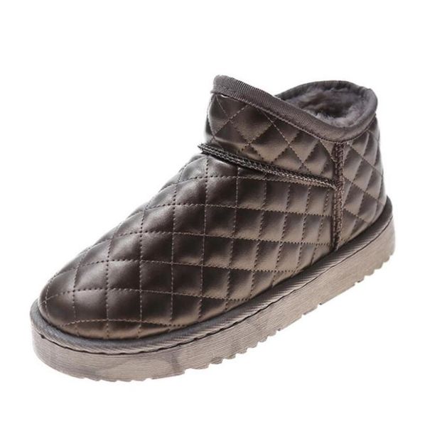 boots winter women snow shoes pu leather ankle warm plush waterproof ladies booties flats size 36-40, Black
boots winter women snow shoes pu leather ankle warm plush waterproof ladies booties flats size 36-40, Black