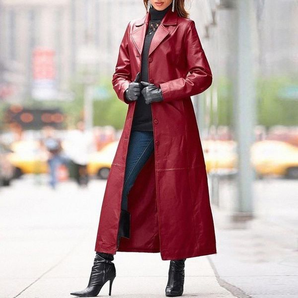 trench women coat autumn winter solid color faux leather long slim wind coat windbreaker plus size fashion cool coats 4 colors p1sh#, Black
trench women coat autumn winter solid color faux leather long slim wind coat windbreaker plus size fashion cool coats 4 colors p1sh#, Black