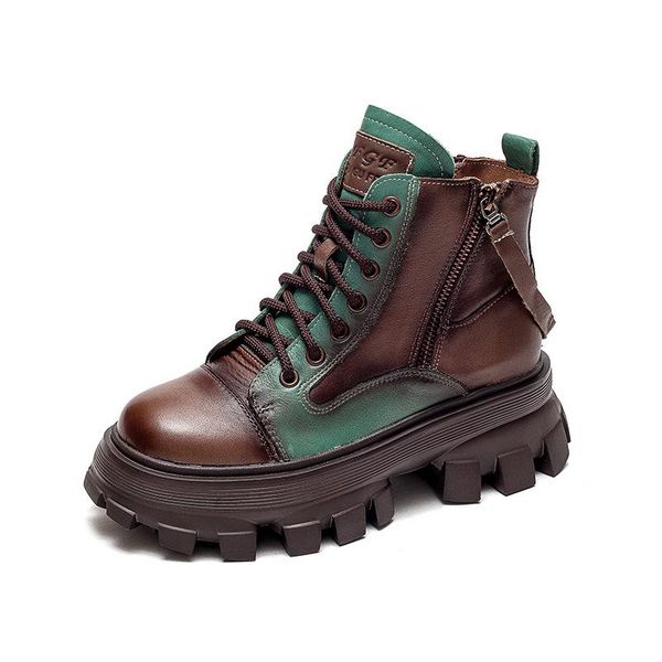 boots platform women autumn winter real leather lace up fashion vintage womans thick-soled western riding, Black
boots platform women autumn winter real leather lace up fashion vintage womans thick-soled western riding, Black