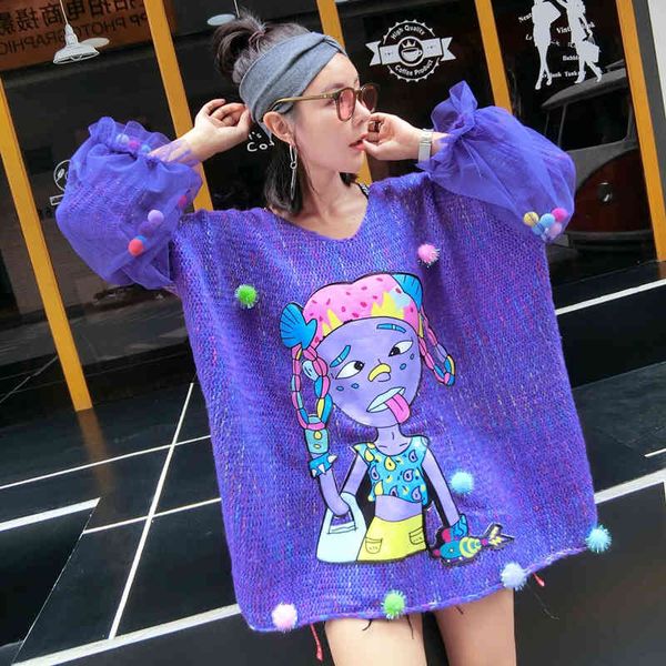 thailand tide marks autumn and winter ball of net trumpet yarn female hedging stocking chic wide sweater size, White;black
thailand tide marks autumn and winter ball of net trumpet yarn female hedging stocking chic wide sweater size, White;black