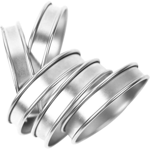 4pcs circular tart ring stainless steel double rolled rings fruit pie quiche english muffin kitchen tools baking mould & pastry
4pcs circular tart ring stainless steel double rolled rings fruit pie quiche english muffin kitchen tools baking mould & pastry
