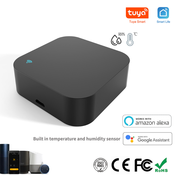 smart home control wifi ir remote temperature humidity sensor for air conditioner tv dvd ac works with alexa google tuya
smart home control wifi ir remote temperature humidity sensor for air conditioner tv dvd ac works with alexa google tuya