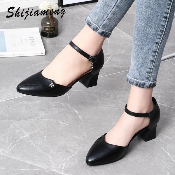 dress shoes 2021 spring and summer with the female shallow baotou sandals rough 5 cm high heels sandalias femeninas, Black
dress shoes 2021 spring and summer with the female shallow baotou sandals rough 5 cm high heels sandalias femeninas, Black