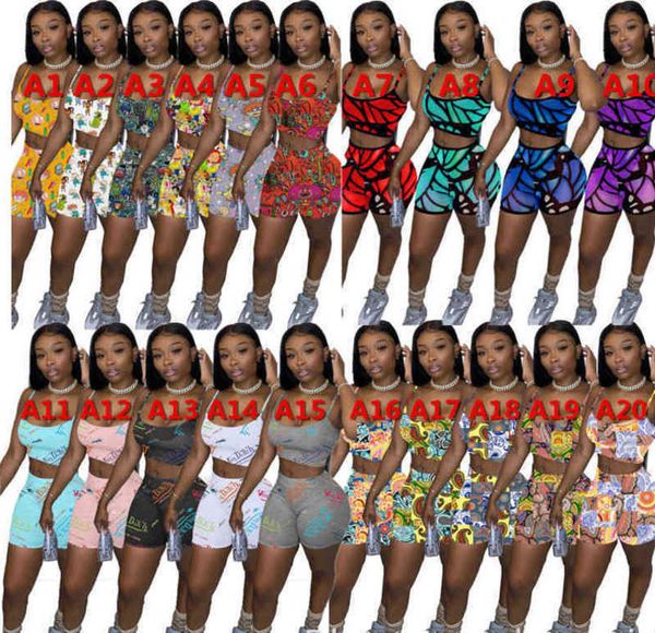 summer women short tracksuits shorts two piece pants set printed outfits jogger suits suspender vest plus size clothing, Gray
summer women short tracksuits shorts two piece pants set printed outfits jogger suits suspender vest plus size clothing, Gray