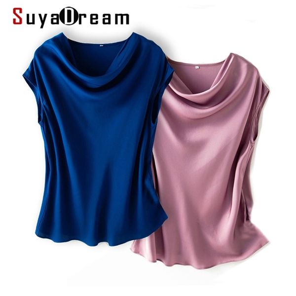 suyadream women silk shirt 93%silk 7%spandex solid short bat sleeves draped collar t spring summer chic 210708, White
suyadream women silk shirt 93%silk 7%spandex solid short bat sleeves draped collar t spring summer chic 210708, White