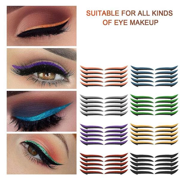 eyeliner lazy people convenient glitter sticker false eyelashes eye makeup three-piece suit comsetic beauty tools kit