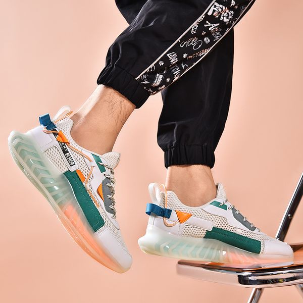464748 size mens shoes summer 2021 new trendy flying woven breathable mesh sports casual running shoes mens all-match coconut shoes, Black;white
464748 size mens shoes summer 2021 new trendy flying woven breathable mesh sports casual running shoes mens all-match coconut shoes, Black;white