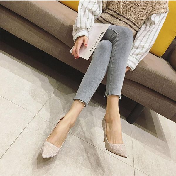 dress womens high heels bling korean fashion pumps elegant shoes party1 qq9s, Black
dress womens high heels bling korean fashion pumps elegant shoes party1 qq9s, Black