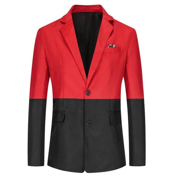 men's suits & blazers blazer for men 2021 business patchwork casual designs handsome trend mens jacket formal wear, White;black
men's suits & blazers blazer for men 2021 business patchwork casual designs handsome trend mens jacket formal wear, White;black