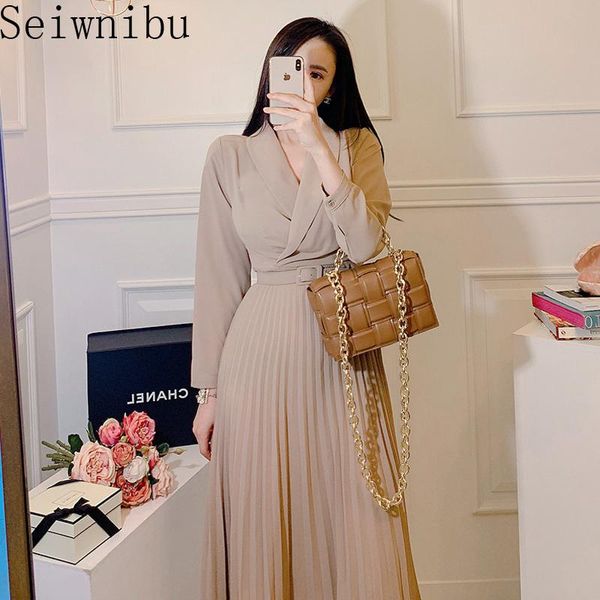 casual dresses seiwnibu women's notched neck pleated dress draped lace up bow a-line ol elegant work wear business vestidos, Black;gray
casual dresses seiwnibu women's notched neck pleated dress draped lace up bow a-line ol elegant work wear business vestidos, Black;gray