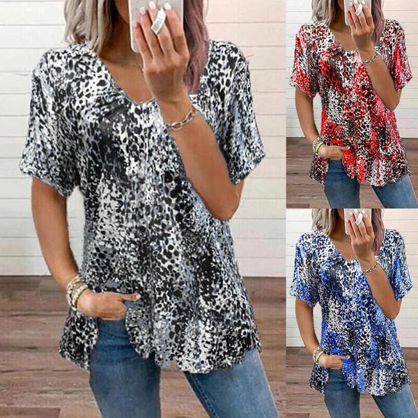 women's t-shirt short sleeve t shirt female leopard print tee femme oversized girls summer fashion clothes blusas, White
women's t-shirt short sleeve t shirt female leopard print tee femme oversized girls summer fashion clothes blusas, White