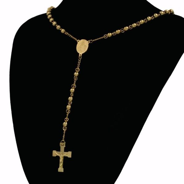 pendant necklaces two tone gold color necklace jewelry women men wedding fashion cross long bead christmas gift, Silver
pendant necklaces two tone gold color necklace jewelry women men wedding fashion cross long bead christmas gift, Silver