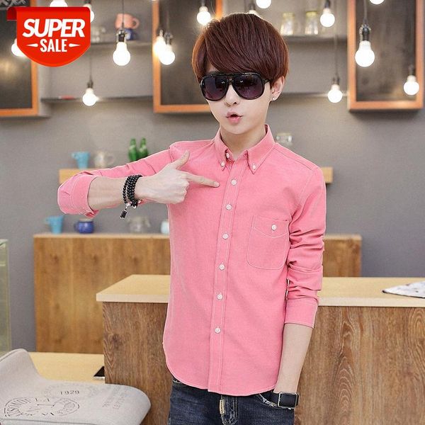 long-sleeved shirt men's korean style trendy lapel spring oxford spun casual men #711q, White;black
long-sleeved shirt men's korean style trendy lapel spring oxford spun casual men #711q, White;black
