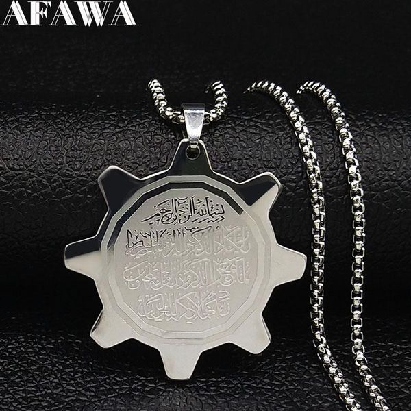 pendant necklaces religious muslim loran gear stainless steel statement necklace men silver color islam gift jewelry joyas n19235
pendant necklaces religious muslim loran gear stainless steel statement necklace men silver color islam gift jewelry joyas n19235