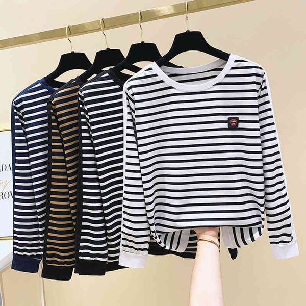 women's t-shirt shintimes sequined striped female cotton autumn womens long sleeve korean clothes t shirt women tshirt femme q8w8, White
women's t-shirt shintimes sequined striped female cotton autumn womens long sleeve korean clothes t shirt women tshirt femme q8w8, White