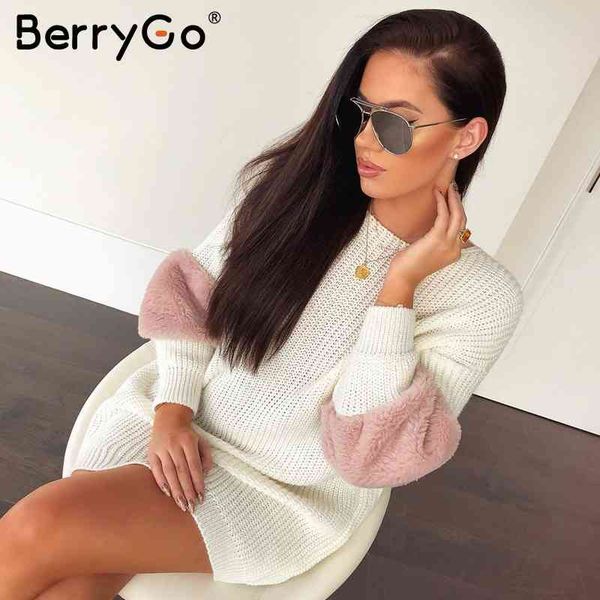 berrygo loose shift knitted dress women o neck pull femme sweater spliced long sleeve casual streetwear winter 210513, Black;gray
berrygo loose shift knitted dress women o neck pull femme sweater spliced long sleeve casual streetwear winter 210513, Black;gray