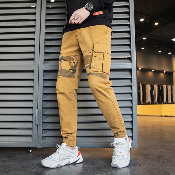 men's pants autumn harem joggers male trousers spring casual solid multi pocket sweatpants, Black
men's pants autumn harem joggers male trousers spring casual solid multi pocket sweatpants, Black